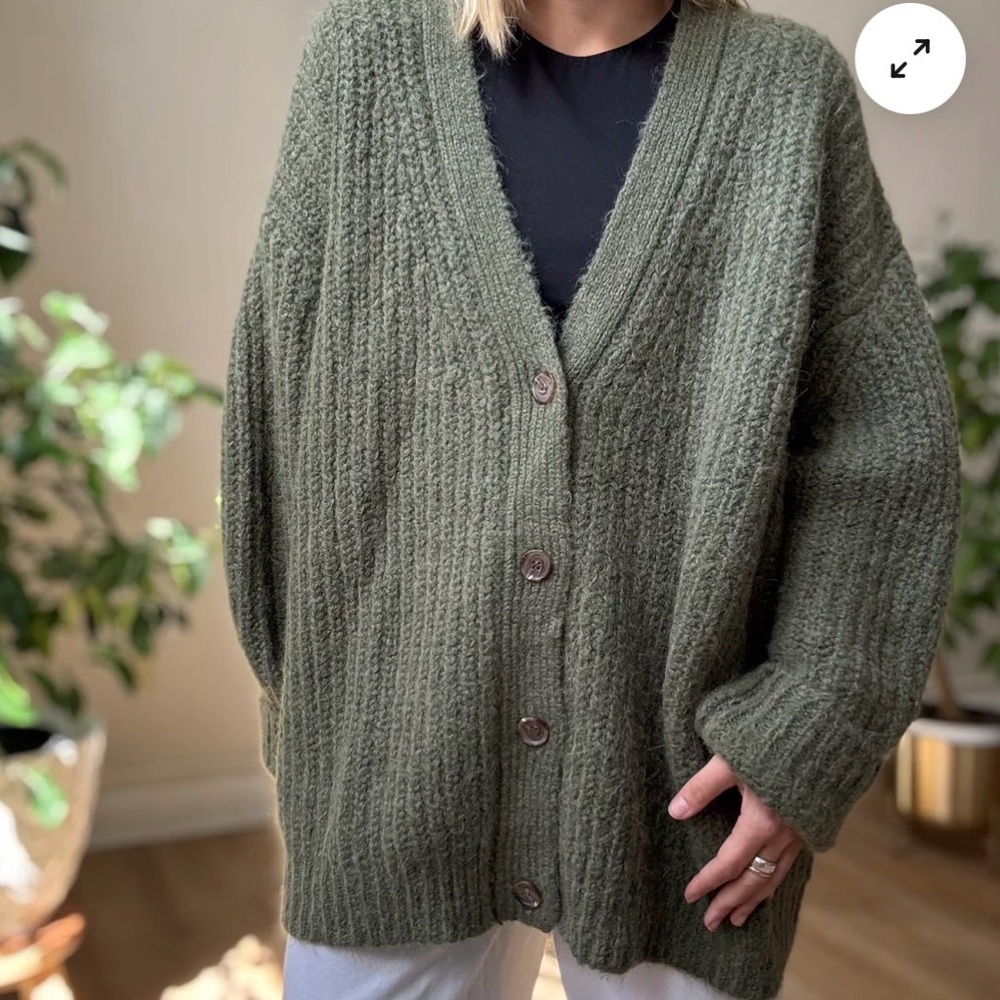 Jenni Kayne Sage Green Knit Cardigan